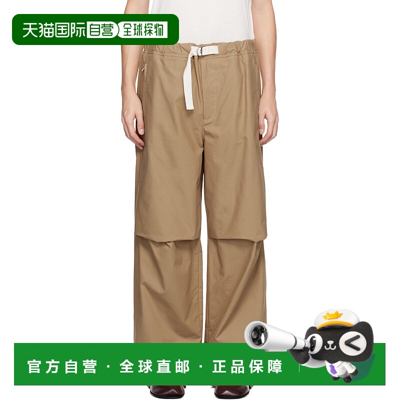1h可退 潮奢 Jil Sander 吉尔 桑达 男士 驼色长裤 J47KA0268J452