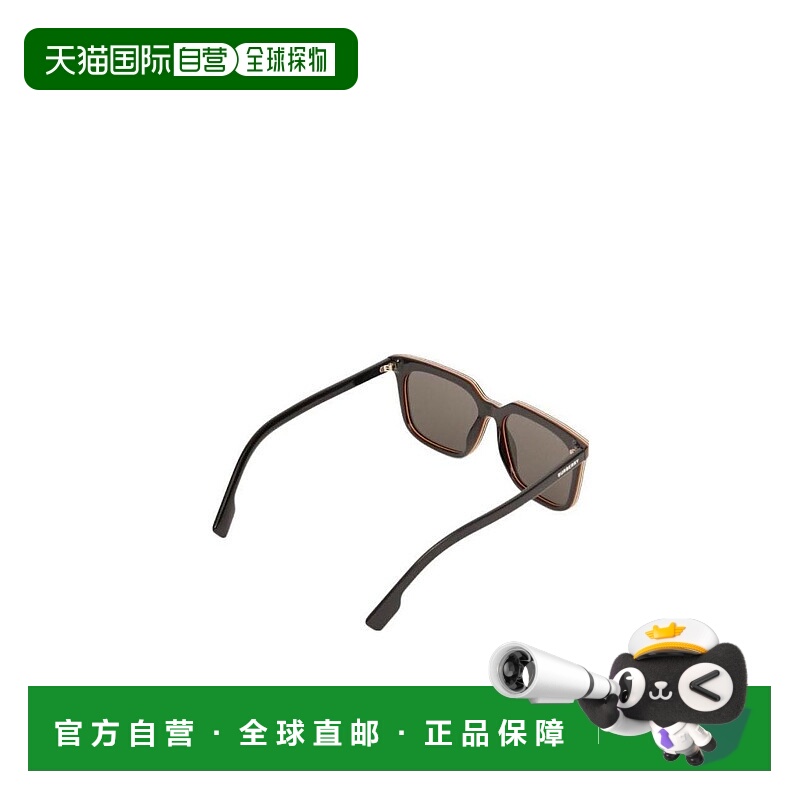 1h可退 BURBERRY 男士太阳镜 40816621 SS2022 黑色 条纹细节方框