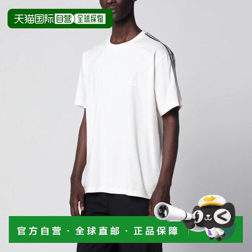 Y-3 男士T恤 KU2251COCW AW2026 白色 Y-3 Gradient Stripes shor