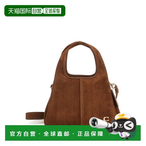COACH 女士单肩包 CBZ95B4WBR SS2026 棕色 Suede Lana Shoulder