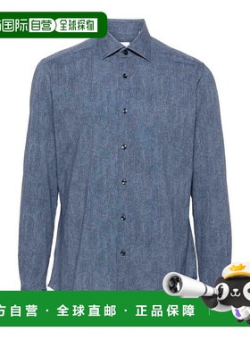 XACUS 男士衬衫 ACT531ML71621005 AW2024 黑色 `Active` Shirt