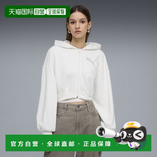 Essentials Graphics Bedazzled 女子拉链连帽卫衣