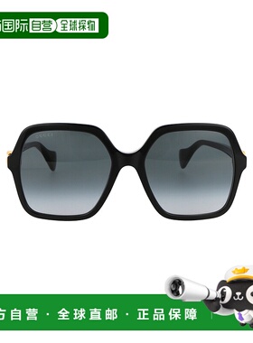 GUCCI 女士眼镜 GG1072S001 AW2025 古驰灰色太阳镜