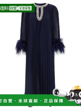 1h可退 SELF-PORTRAIT 女士连衣裙 RS26510MNNAVY AW2025