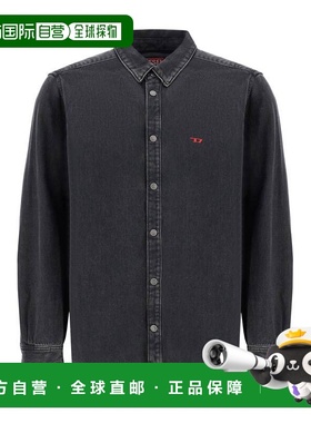 DIESEL 男士衬衫 A03534068KE02 CO 黑色 denim d-simply