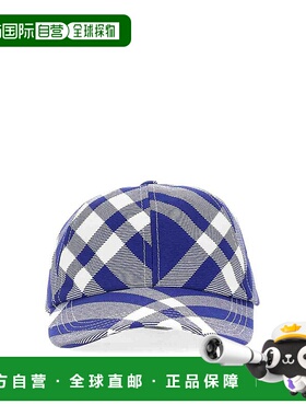 BURBERRY 女士帽子 8079477-0 CO 蓝色 Baseball Cap With Tartan
