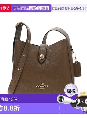 COACH 奥莱款女士皮质单肩斜挎包CAL60IMV2R蔻驰