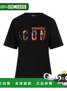 1h可退 潮奢 Dsquared2 二次方 女士 T恤 black黑色 舒适时尚