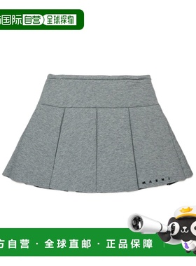 MARNI 女童连衣裙 M01550M00VC0M923 AW2025 灰色 百褶迷你裙