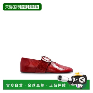 Sander 吉尔 桑达 1h可退 褶皱漆皮玛丽珍芭蕾舞鞋 Jil 女士 潮奢