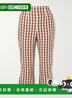 1h可退 潮奢 FAITHFULL THE BRAND 女士 Valeria 方格棉布亚麻直