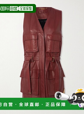 1h可退 潮奢 Chloe 蔻依 女士 皮革连衣裙 CH25UCG01211