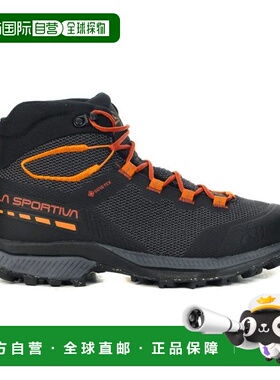 La Sportiva 男款 TX Hike 中帮 GTX 碳灰色/藏红花色 徒步靴 34S