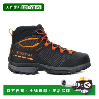 La Sportiva 男款 TX Hike 中帮 GTX 碳灰色/藏红花色 徒步靴 34S