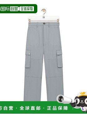 LOEWE 男士休闲裤 H526Y04WHC1130 AW2025 灰色阔腿裤