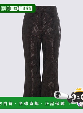 FENDI 女士休闲裤 FAB403AT91F1T6H CO SIKI PANTS阔腿裤深棕色