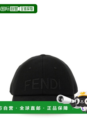 FENDI 男士帽子 FXQ969AU3QF0QA1 SS2025 黑色鸭舌帽