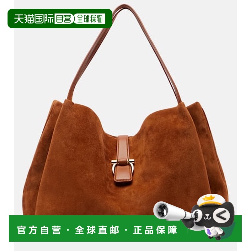 1h可退 潮奢 Salvatore Ferragamo 菲拉格慕 女士 中号绒面革手提