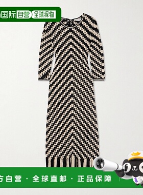 1h可退 潮奢 ZIMMERMANN 女士 流苏钩编连衣裙 9760DSS24