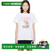 Boot 潮奢 甘尼 白色 Print GANNI 恤 1h可退 女士 Western A10