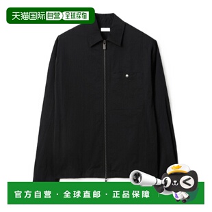 BURBERRY 男士外套 81219871 SS2026 黑色 拉链外套式衬衫