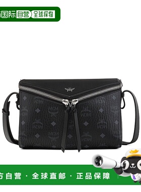 MCM 女士斜挎包 MWSEAAK04BK AW2025 黑色 DIAMANT 3D VISETOS 单