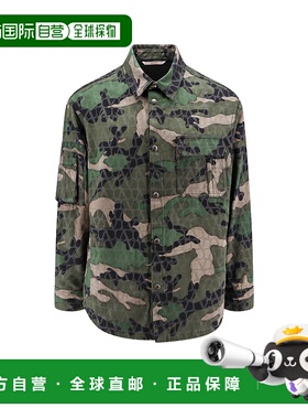 VALENTINO 男士夹克 5V3CIA07AA5WUH AW2024 绿色 Cotton jacket