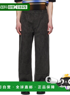 1h可退 潮奢 Juun.J 男士 灰色 Washed Cotton Work 长裤 JC5121P