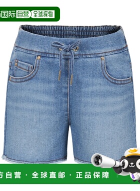 CHLOÉ 女童牛仔裤 C20468Z04 SS2025 蓝色 松紧腰牛仔短裤