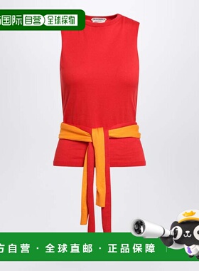 J.W. ANDERSON 女士T恤 KW1455YN0459 SS2026 红色