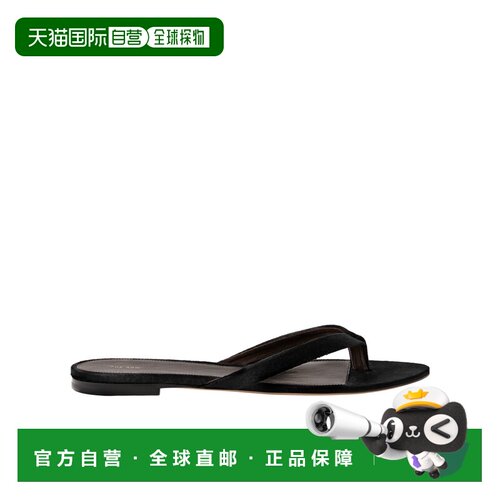 THE ROW 女士拖鞋 F1697W01BLK AW2025 黑色 Sacha 人字拖