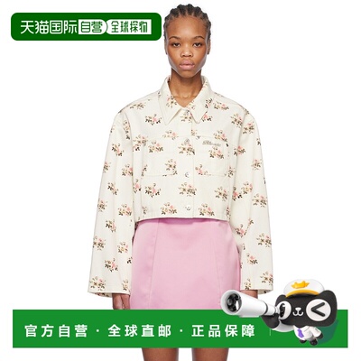 1h可退 潮奢 Blumarine 蓝色情人 女士 白色 Floral Print Rhines