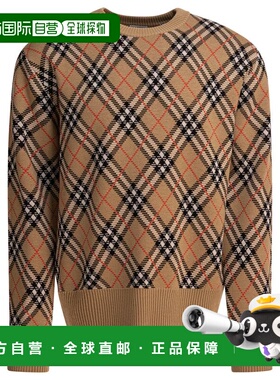 BURBERRY 男士T恤 8111379 AW2025 浅棕色 Sweater毛衣男装