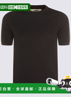 FENDI 女士针织衫 FZXD57AUZRF0GME SS2026 黑色 Black cotton bl