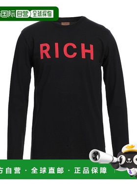 1h可退 潮奢 John Richmond 里奇蒙德 男士 T恤 black黑色 舒适时