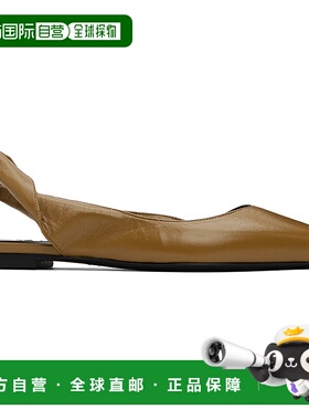 1h可退 潮奢 BY FAR 女士 棕色 Yasha 平底鞋 MWFFC024LL002BR04