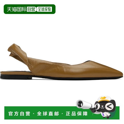 1h可退 潮奢 BY FAR 女士 棕色 Yasha 平底鞋 MWFFC024LL002BR04