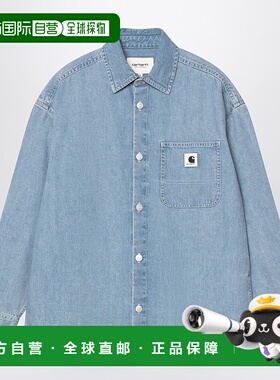 1h可退 潮奢 CARHARTT WIP 女士 W L/S Marly 褪色设计蓝色衬衫 I