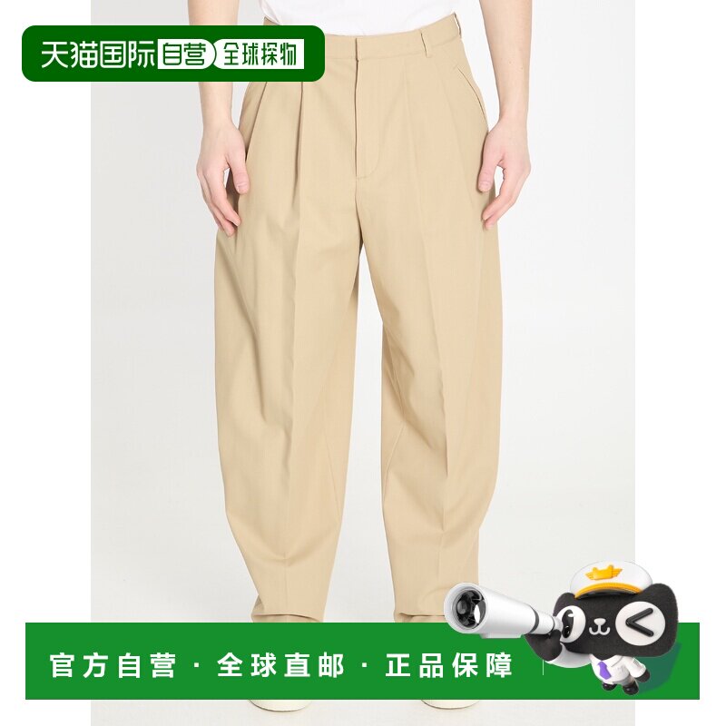 CELINE 男士休闲裤 RP0AW2L5740BB SS2026 花色 腰带袢休闲裤