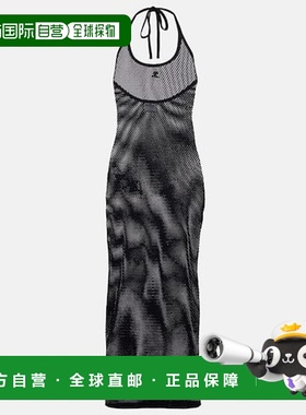 1h可退 潮奢 Courreges 女士 Holistic 透视棉质中长连衣裙