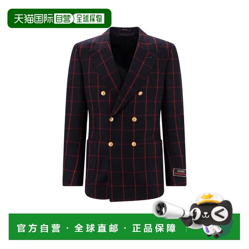 GUCCI 男士西服 730305ZAL2E1072 AW2023 黑色 【付后1h可退】
