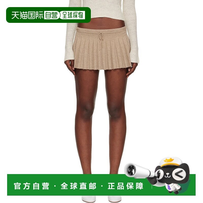 1h可退 潮奢 Danielle Guizio 女士 灰褐色 Vivienne 短裙 H25309