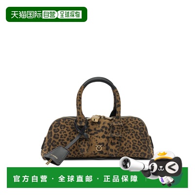 PINKO 女士手拿包 105334A32AM35QBROWN SS2026 棕色斜挎包单肩包