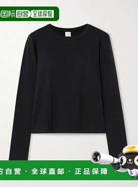 1h可退 潮奢 LESET 女士 Margo 棉针织T恤 LT337ACTNblack内搭