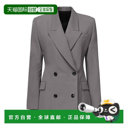 ALAIA 女士西服 AA9V1129T612B284 AW2025 灰色 Tailored Double-