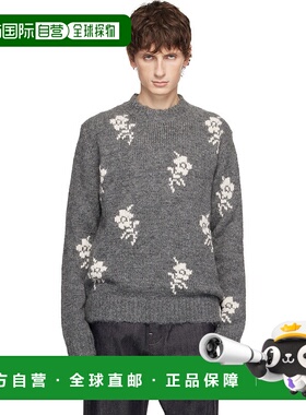 1h可退 潮奢 Jil Sander 吉尔 桑达 男士 灰色 Wool Blend Crew-N