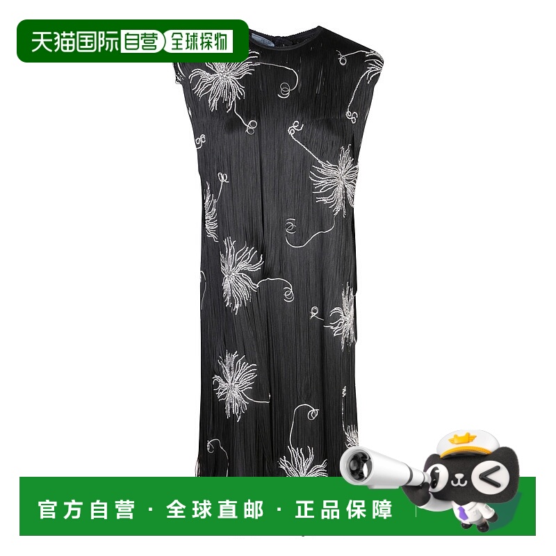 1h可退 PRADA 女士连衣裙 P3M64R14YBF0002 SS2024 黑色