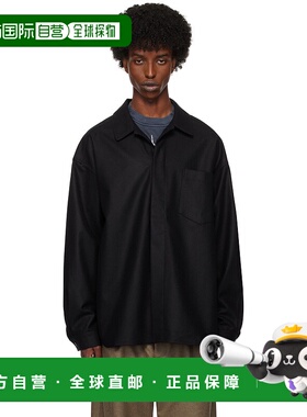 1h可退 潮奢 LOWNN 男士 黑色 Minimal 衬衫 FW24MSZ1216004144