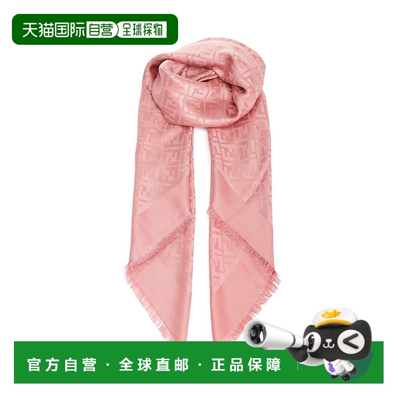 1h可退 FENDI 女士围巾 FXT069AJW7F1TTU AW2025 粉红色 Scarf wi
