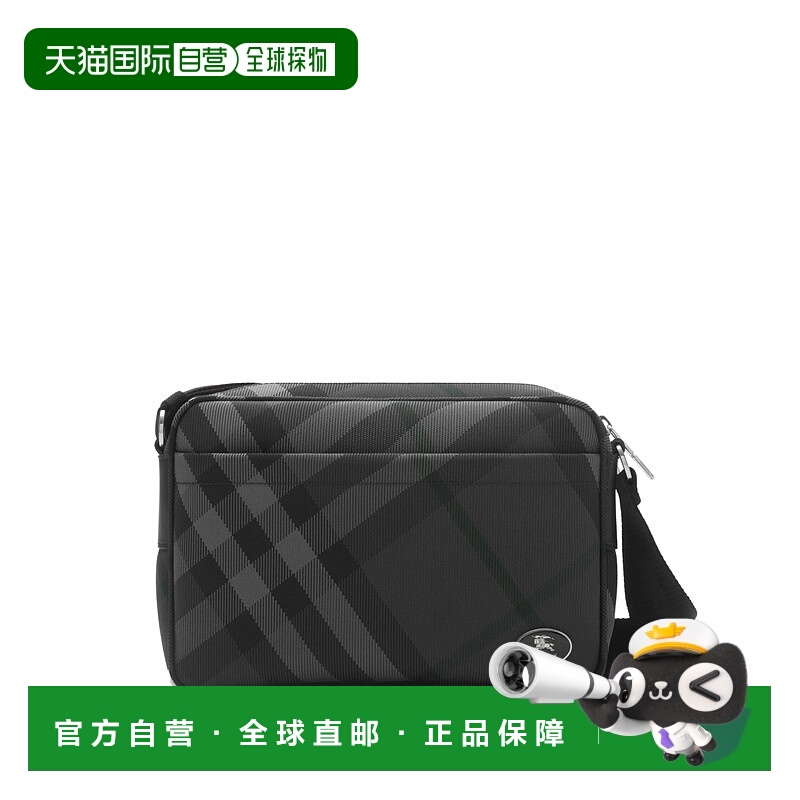 1h可退 BURBERRY 男士单肩包 8111318X AW2025 黑色